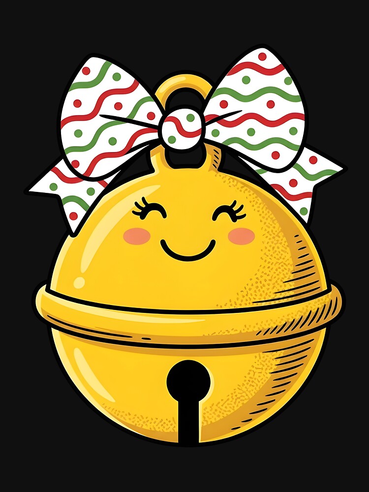 Cute Smiling Jingle Bell Design by RDGNR