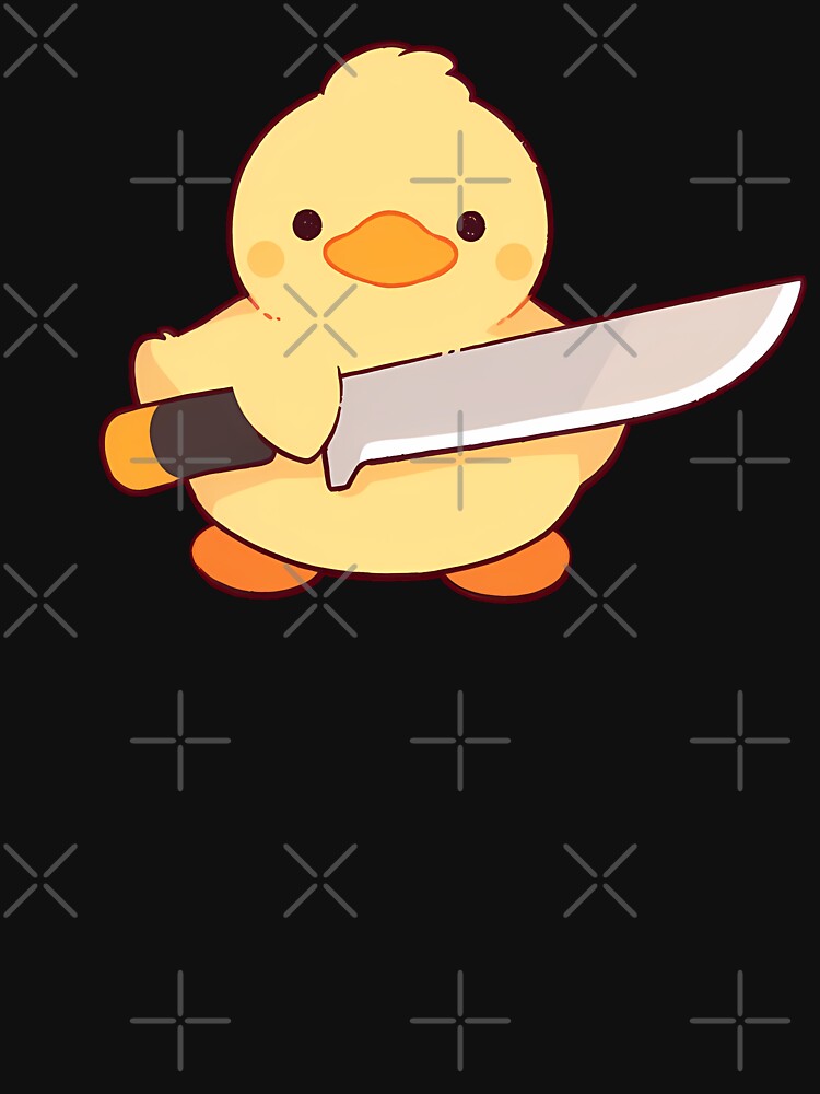 Cute Duck With Knife by SeraphineArts
