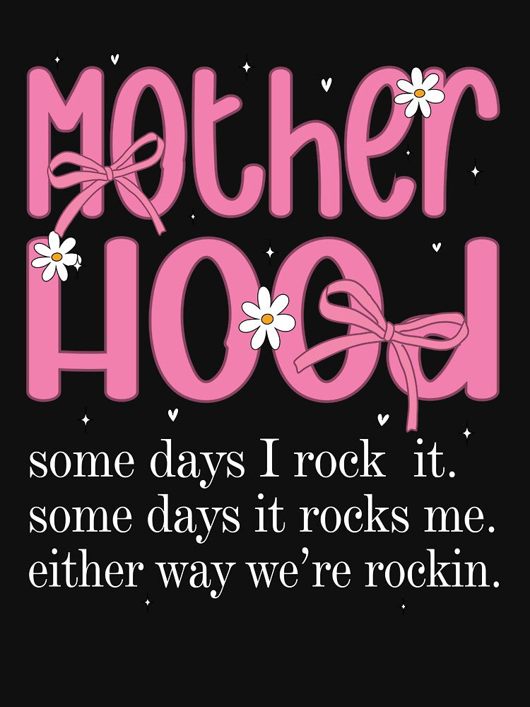 Funny Motherhood Coquette Bow Checker Retro Mom Mothers Day Pink Coquette by SouQ-Art
