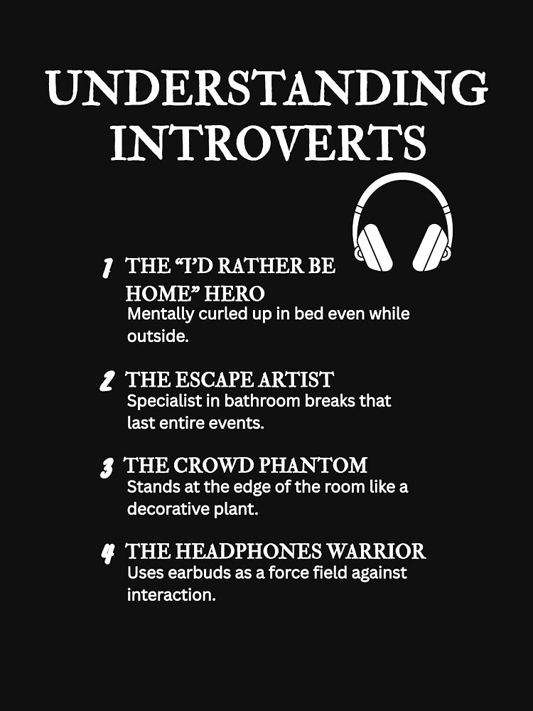 UNDERSTANDING INTROVERTS – Funny Relatable Definitions by PsyFlow35