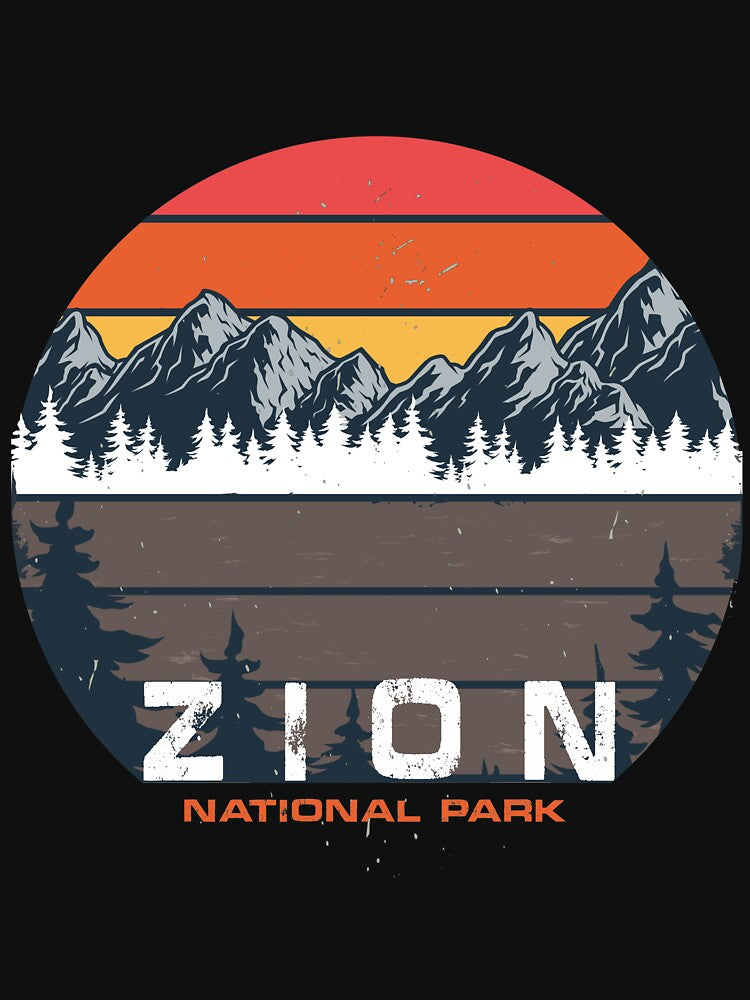 Zion National Park Vintage Sunset Travel/ Camping T Shirt/ Funnt T Shirt by quangduongutc
