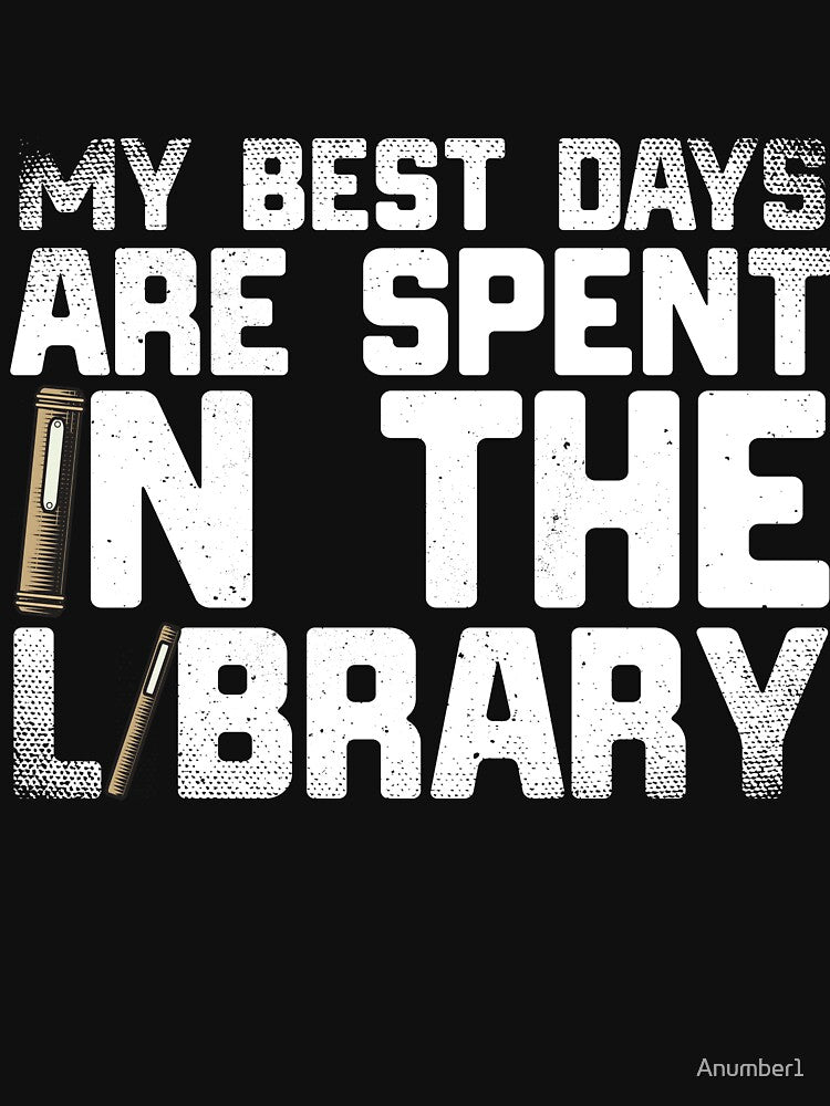 Funny Library T-Shirt Book Lover Gift Reading Nerd Shirt by Anumber1
