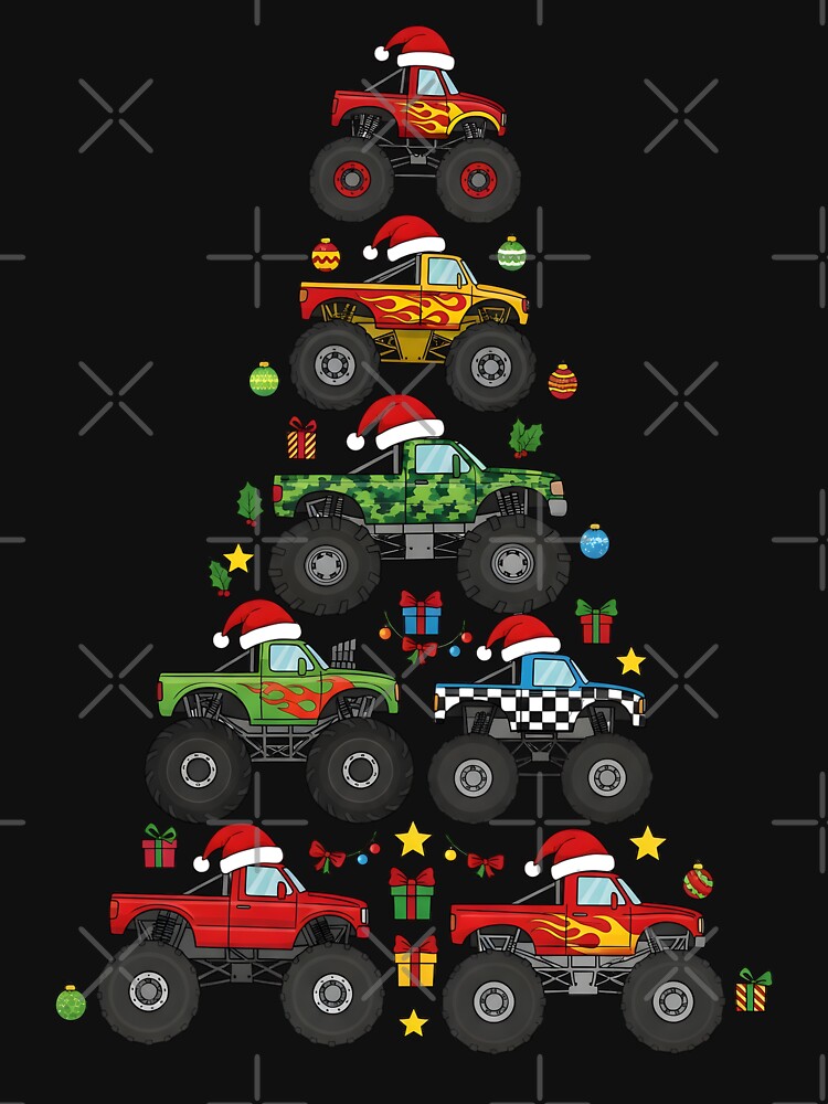 Christmas Tree Monster Truck Truck Driver by BakeryDozen