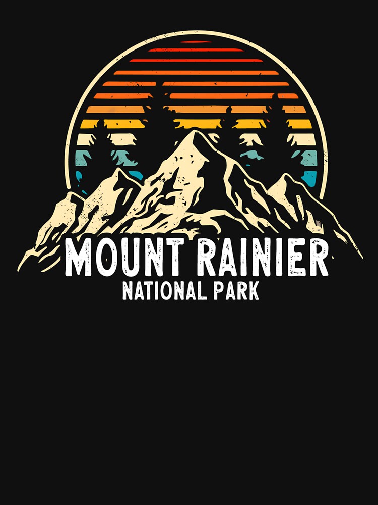 Vintage Mount Rainier National Park Souvenir by Stroblesamuel