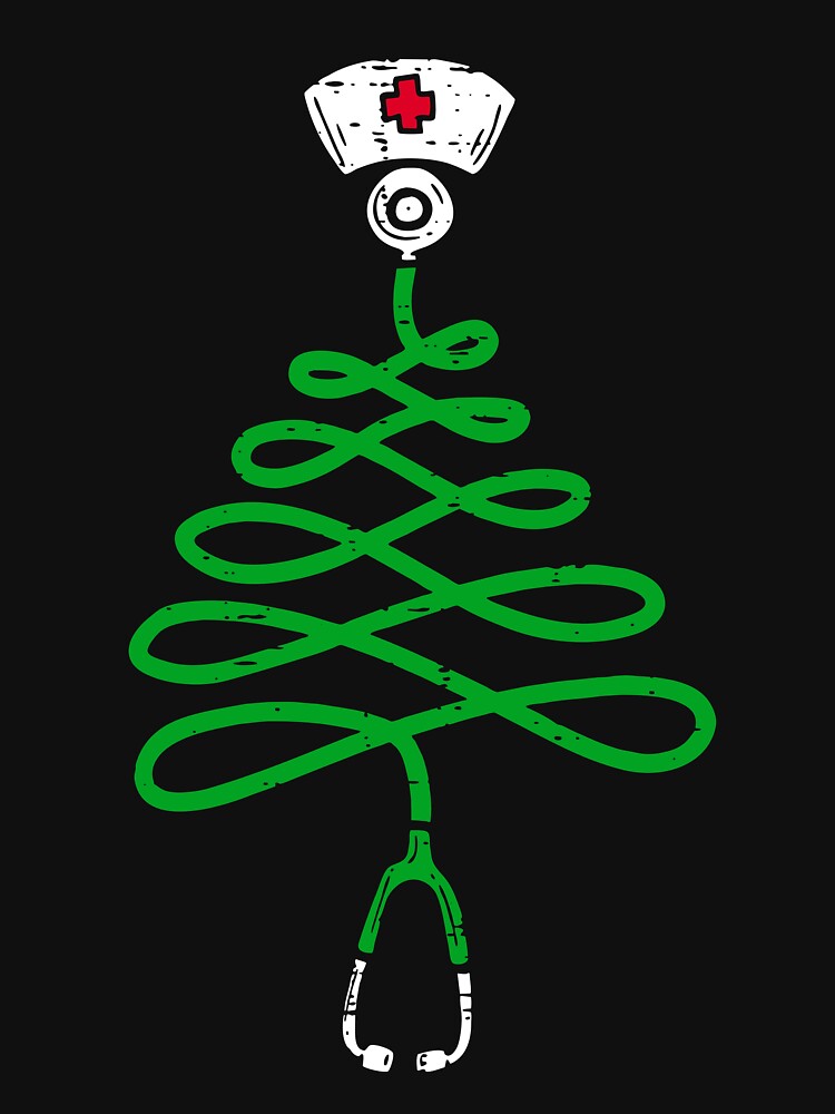 Stethoscope Christmas Tree Nurse Christmas Pajamas Xmas by GreenFarm2022