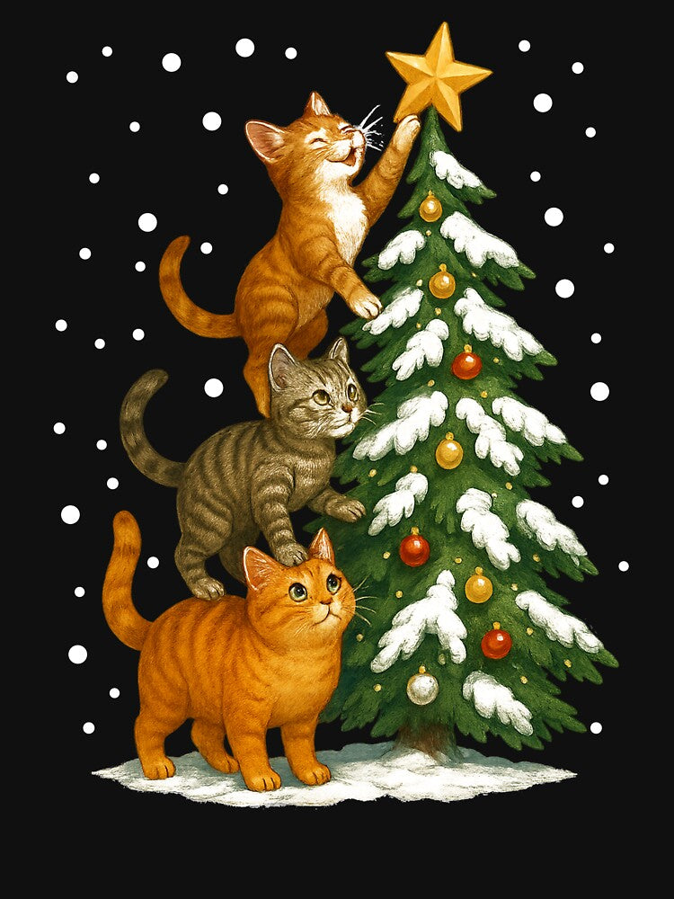 christmas cat funny christmas by Kladhadredo