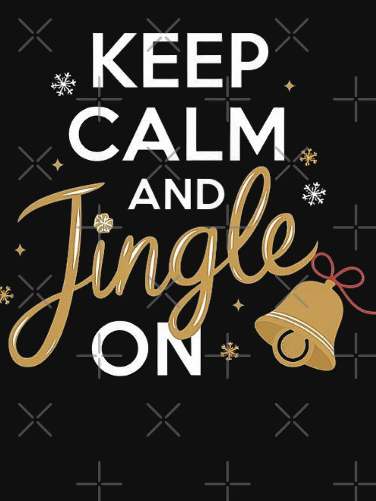 Keep Calm and Jingle On - Festive Christmas Bell Design by love3617