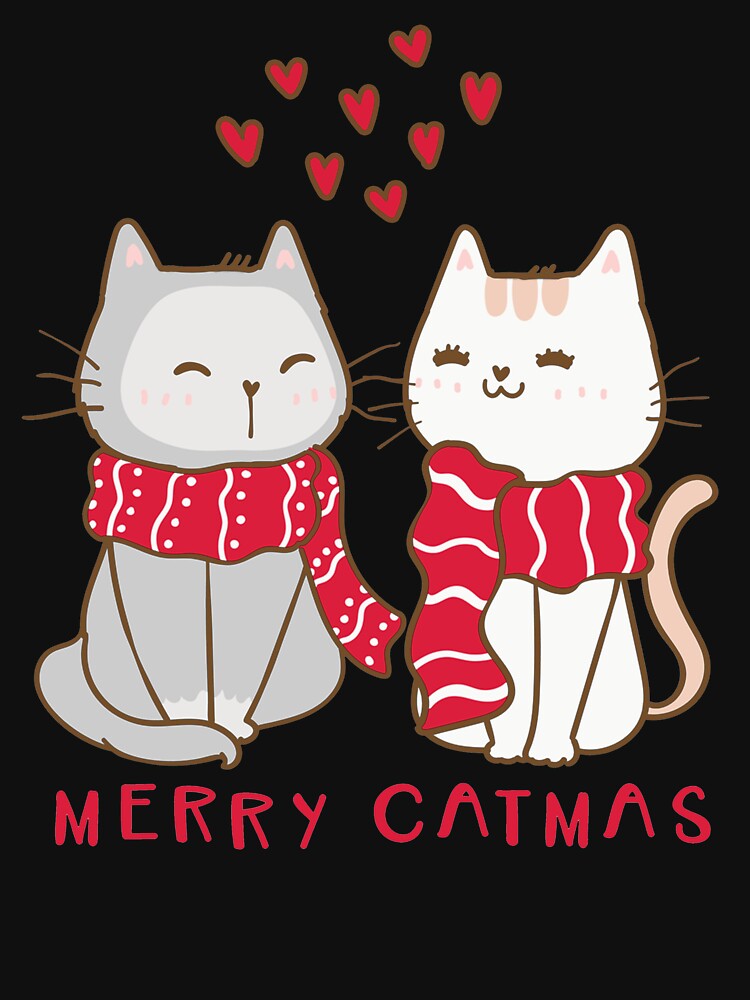 Merry Catmas Christmas Cat by Gemmazzurra