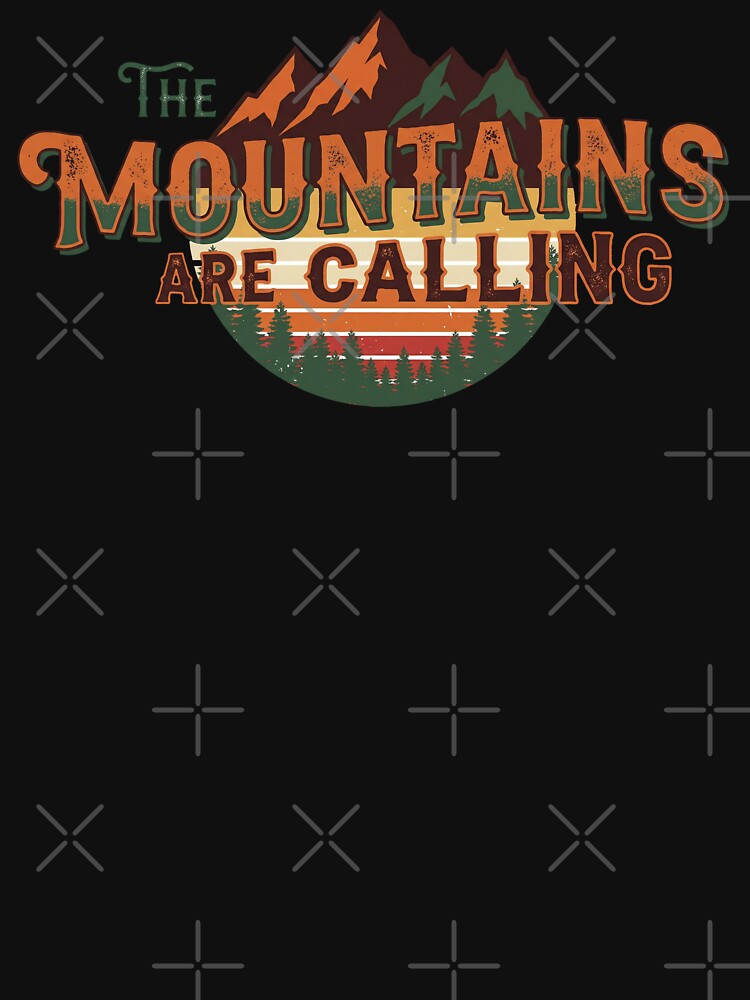 The Mountains Are Calling Vintage Hiking Adventure Graphic by SaDesign99