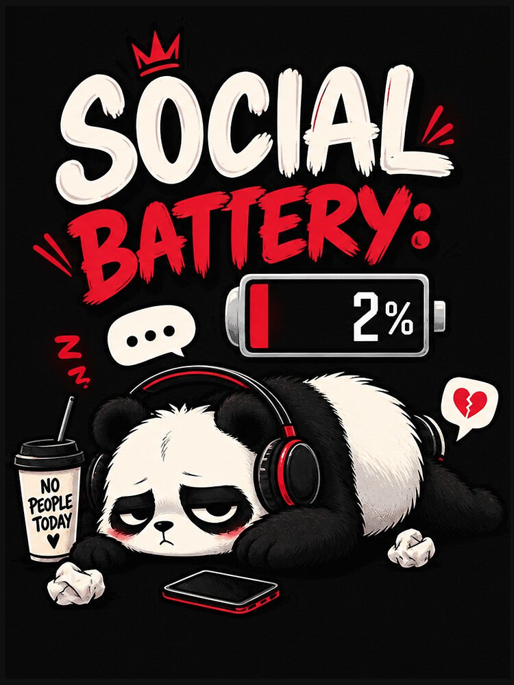 Social Battery low by CorazonStudio88