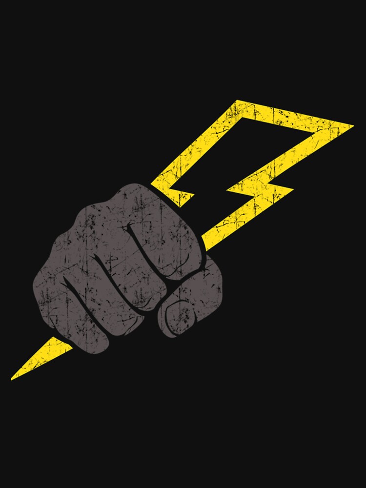fist hand with electric union by MoonySinatra