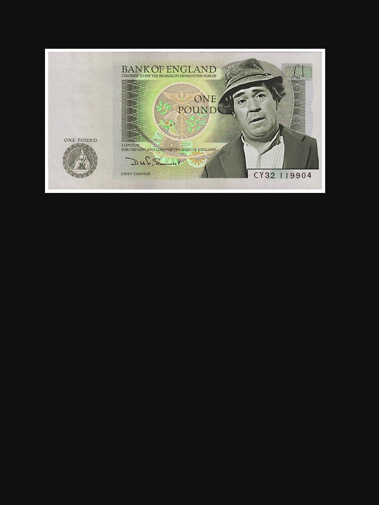 Mr Fiddler Carry on Camping "POUND" British One Pound note Art by Michaelofthe80s
