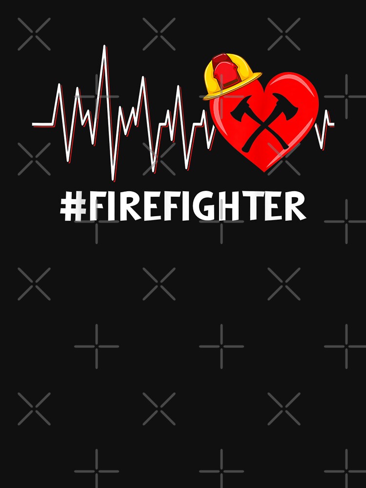 Heart Cute Firefighter Couples Valentines Day by Isidroward