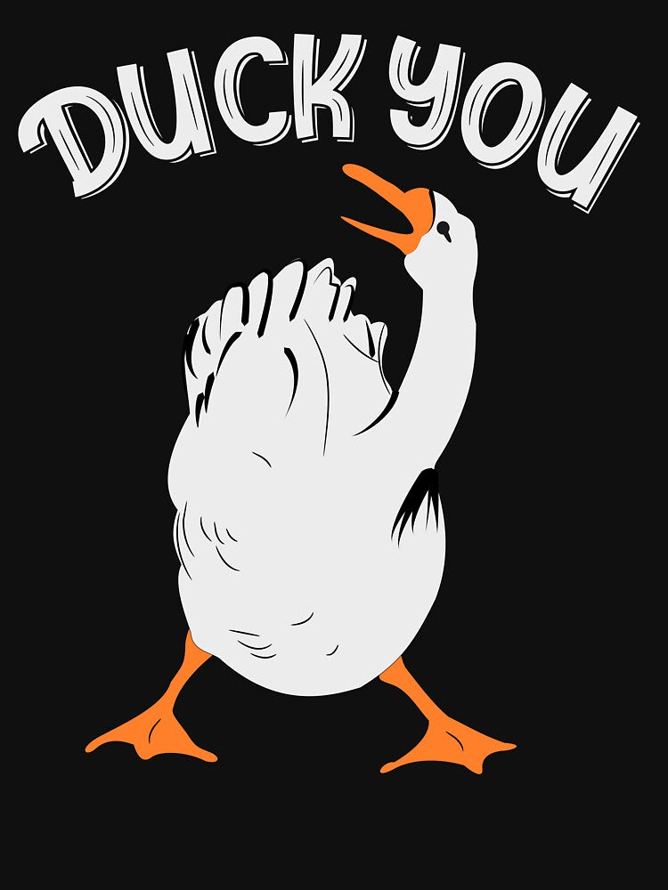 Duck You - Funny Duck Lover Pun by RedArtsDesign