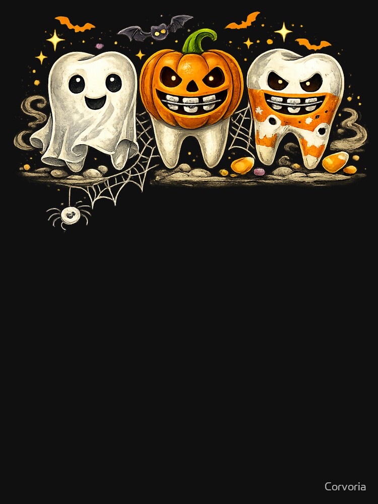 Boo Teeth Dentist Halloween Costume Gift by Corvoria