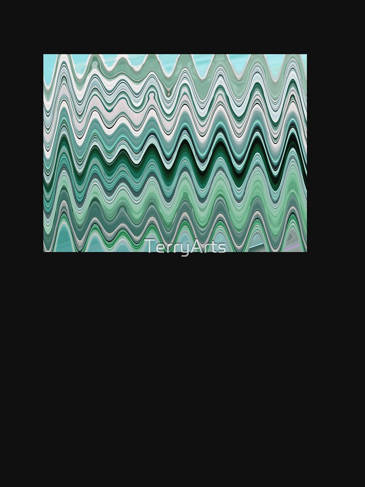 Abstract Ocean Horizontal Lines Coastal Style Décor Beachy Vibes Art 15 of 20 by Beachy