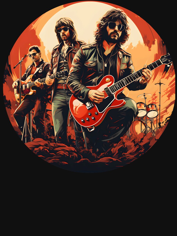 a retro-styled of a rock band from the 70s by LaurenFudgeO