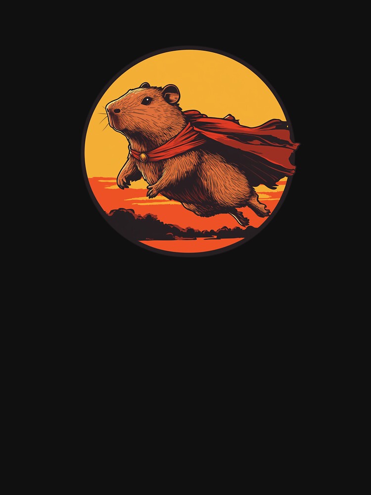 Super Capybara – The Flying Hero by ArtbyPatti