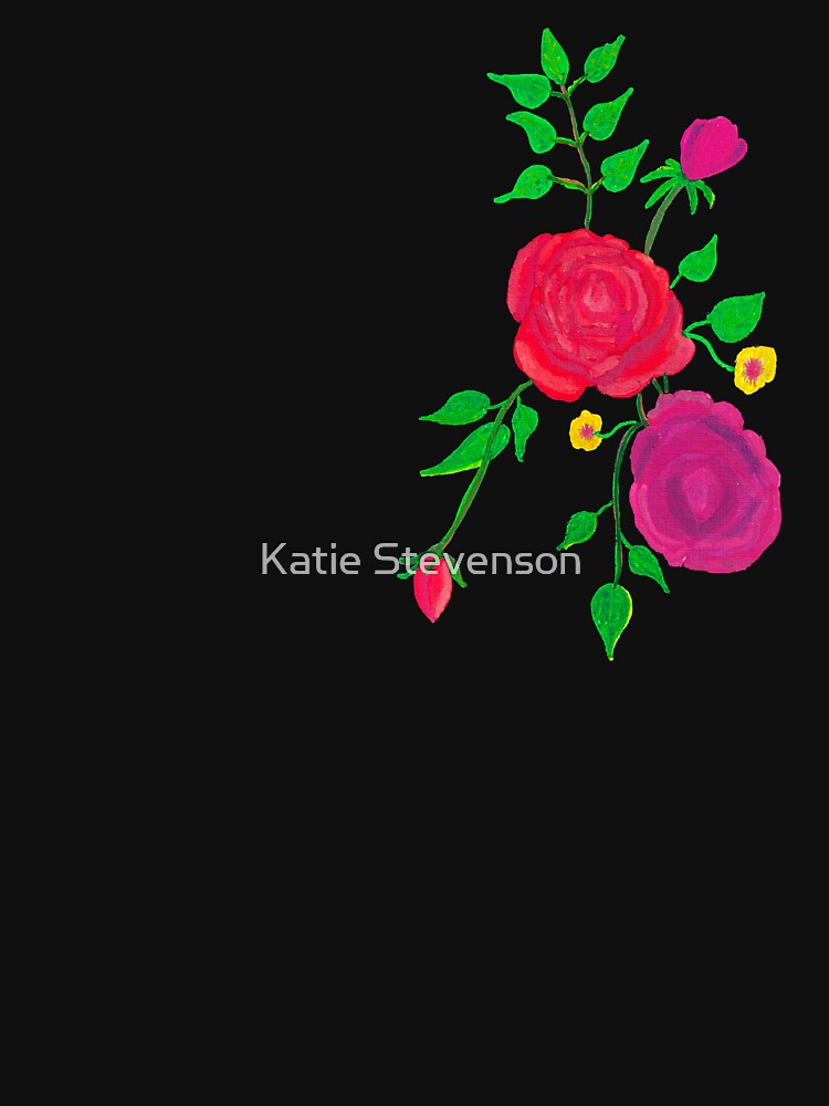 Red and Purple Roses by KStevensonart