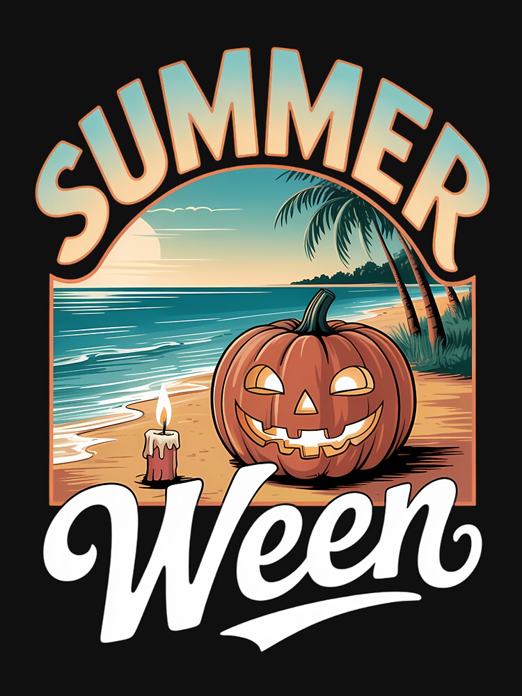 Halloween Spooky Aesthetic Summer Beach by DoorwayThreads
