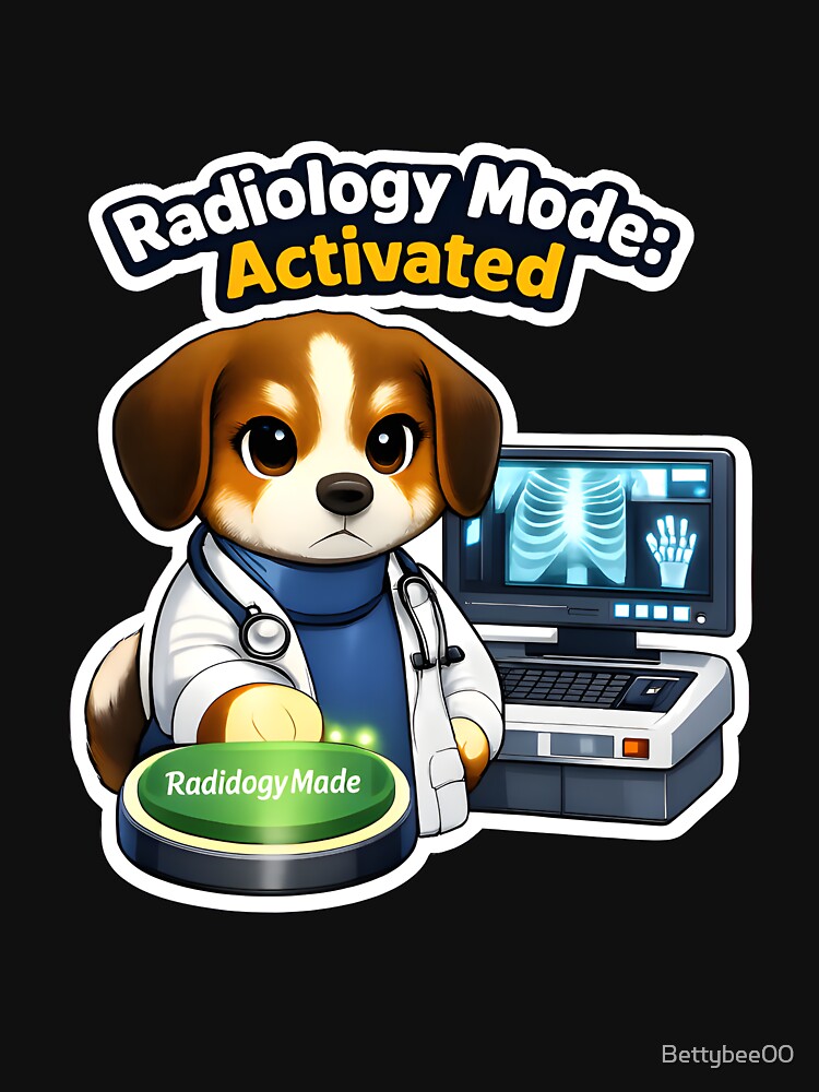 Radiology Mode Activated – Funny Veterinary X-Ray Design by Bettybee00