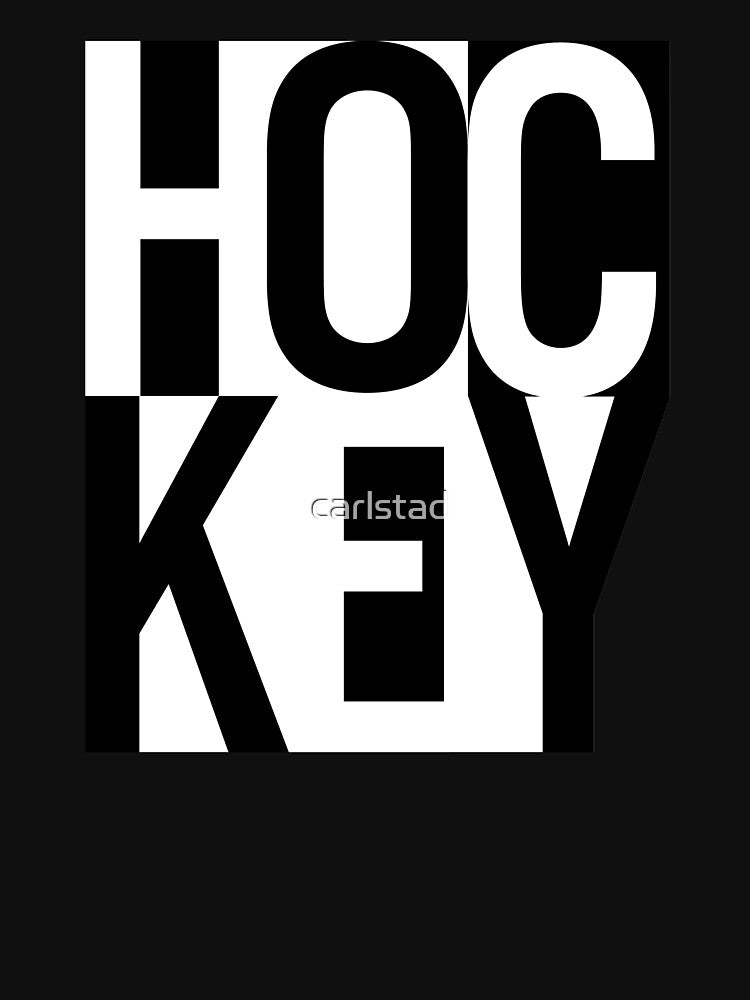 Hockey - Bold Letters by Eye on the Blueline