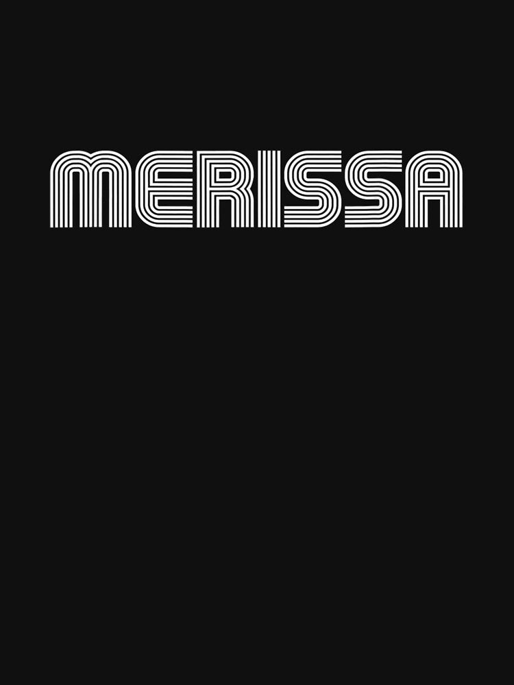 Merissa Name Vintage Retro 60s 70s 80s Sport Funny by aguilaro