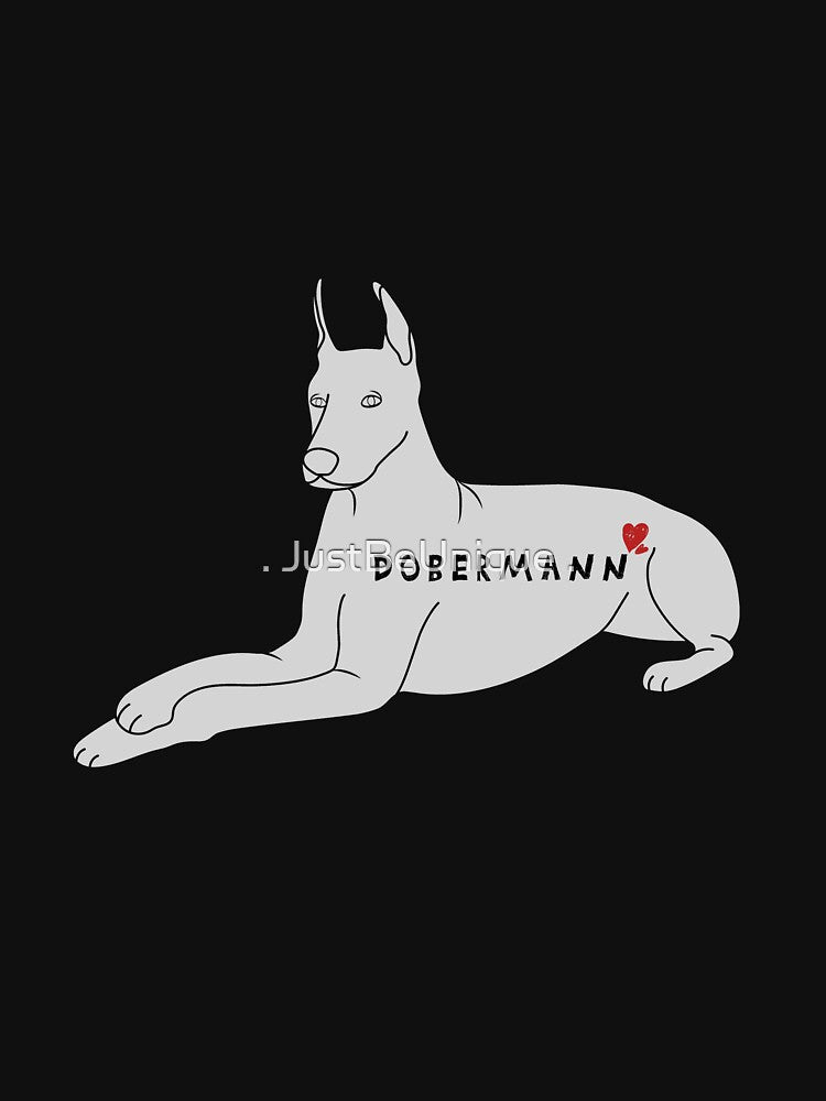Christmas Dobermann Dog, Doberman Dog Crew by . JustBeUnique .