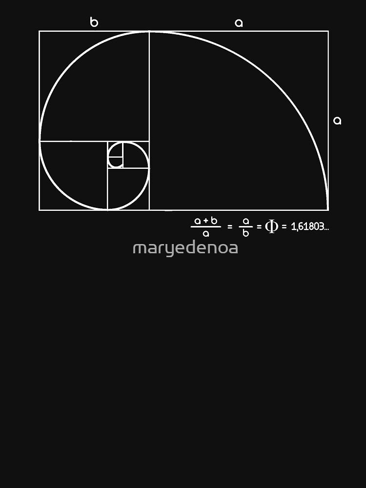 Fibonacci Golden Ratio by maryedenoa Unisex