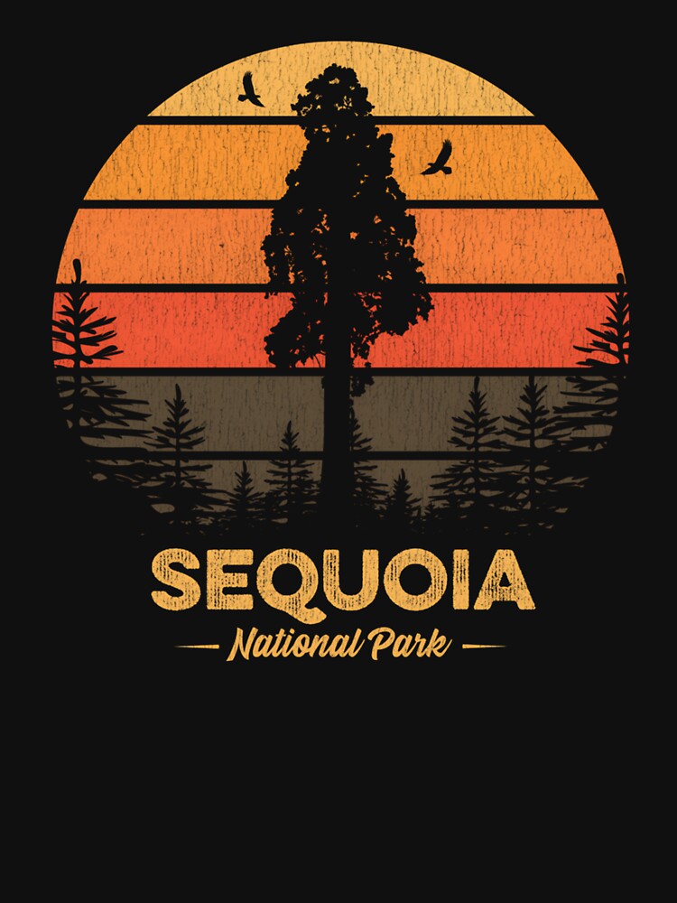Sequoia National Park Retro Vintage Souvenir Gift by Nikogol