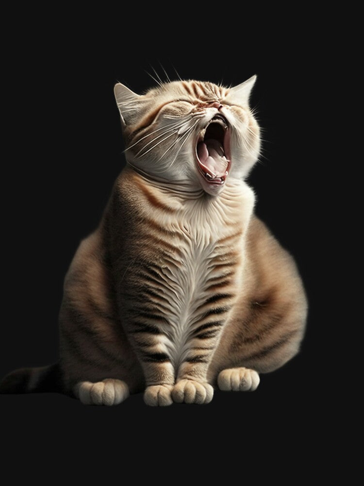 Cat Coughing | Funny Meme Kitty by lildoodleshirts