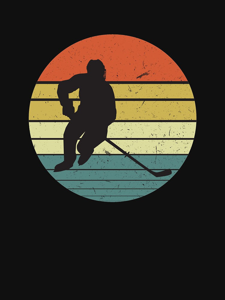 hockey Retro Distressed Style by BAISSANE