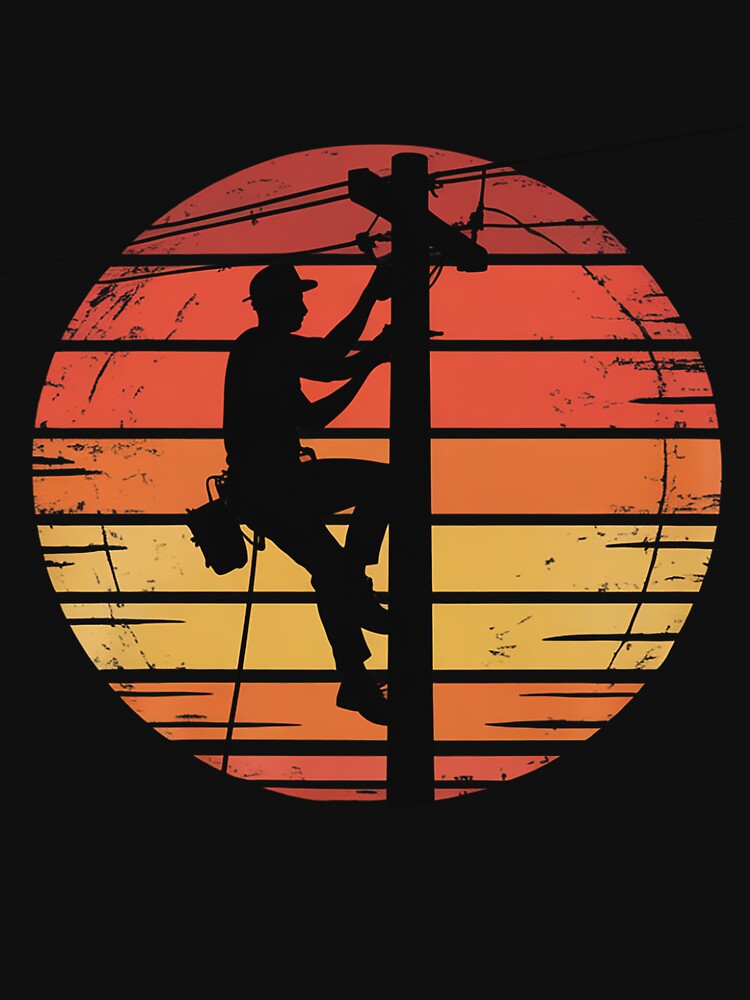 Distressed Lineman for Power Pole electricians by BotboutiquePre