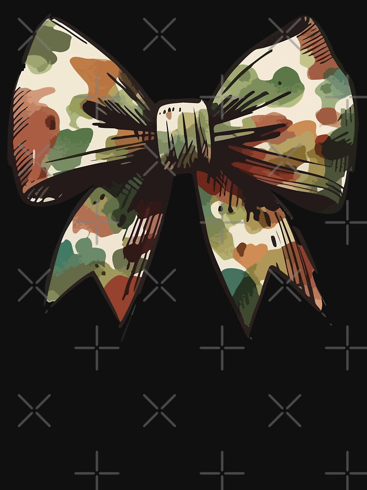 Coquette Camo Bow Hunting Women Sketchy by TomFrontierArt