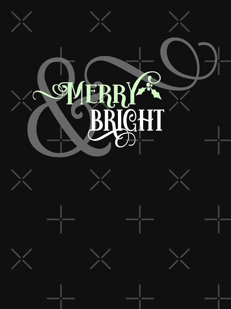 merry and bright lettering christmas by PicturePatty