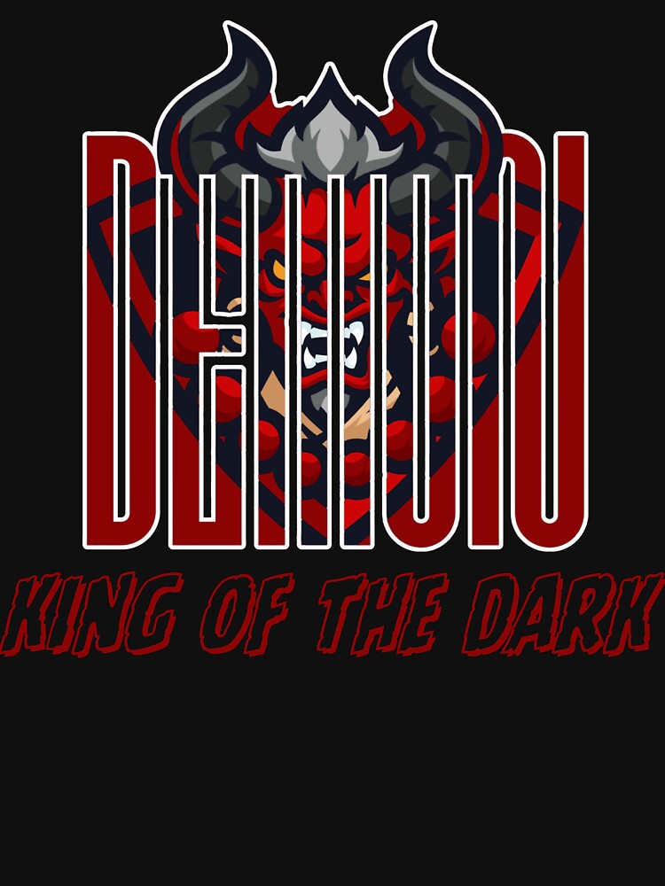 Demon King of the Dark - Red Oni Mask Fantasy Art by thazinart