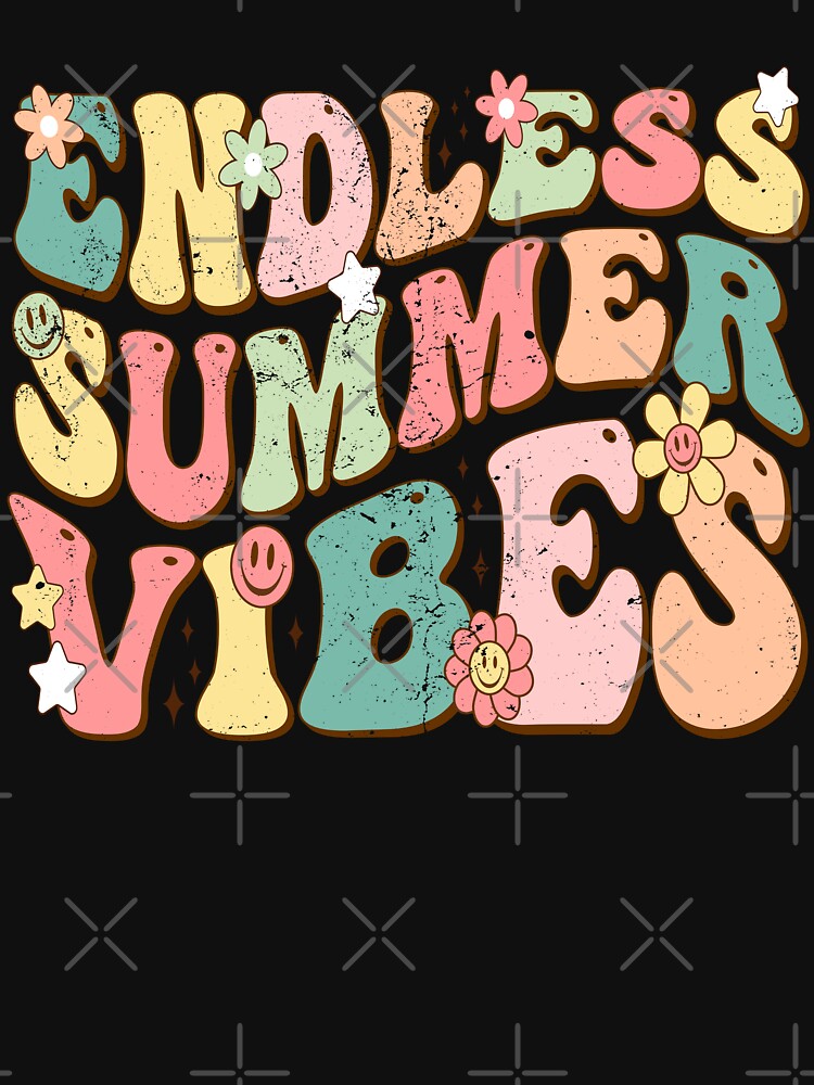 all summer Vibes Vacay Vintage Retro Groovy by Jungle Hub