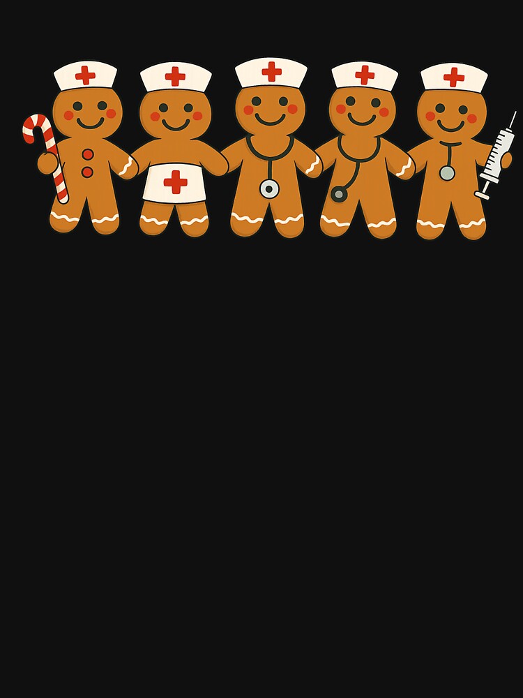 Funny Nurse Christmas Gingerbread Men RN Medical Staff Gift by haitrieuic96