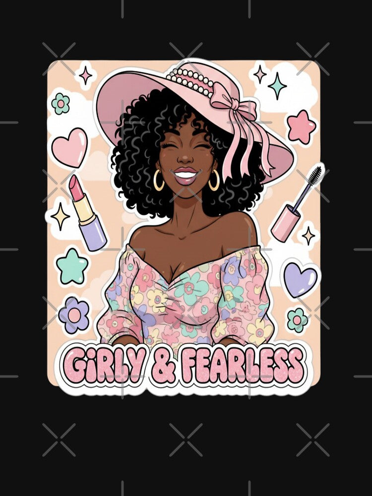 Girly Fearless Confident Aesthetic Design by PrintBreeze