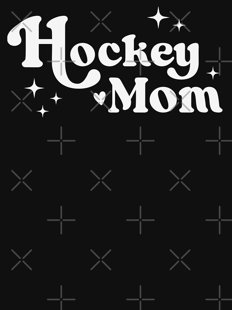 Cute Hockey Mom Shirt Trendy Retro Ice Hockey by SarahFinnDesign