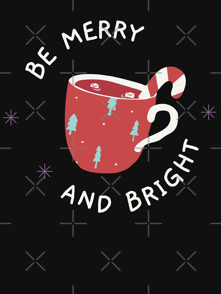 Be Merry and Bright - Christmas Mug and Candy Cane by enny00z
