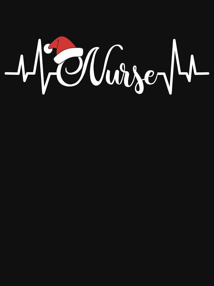 Christmas Nurse Heartbeat Stethoscope Santa Hat Nurse Life by clothesy7