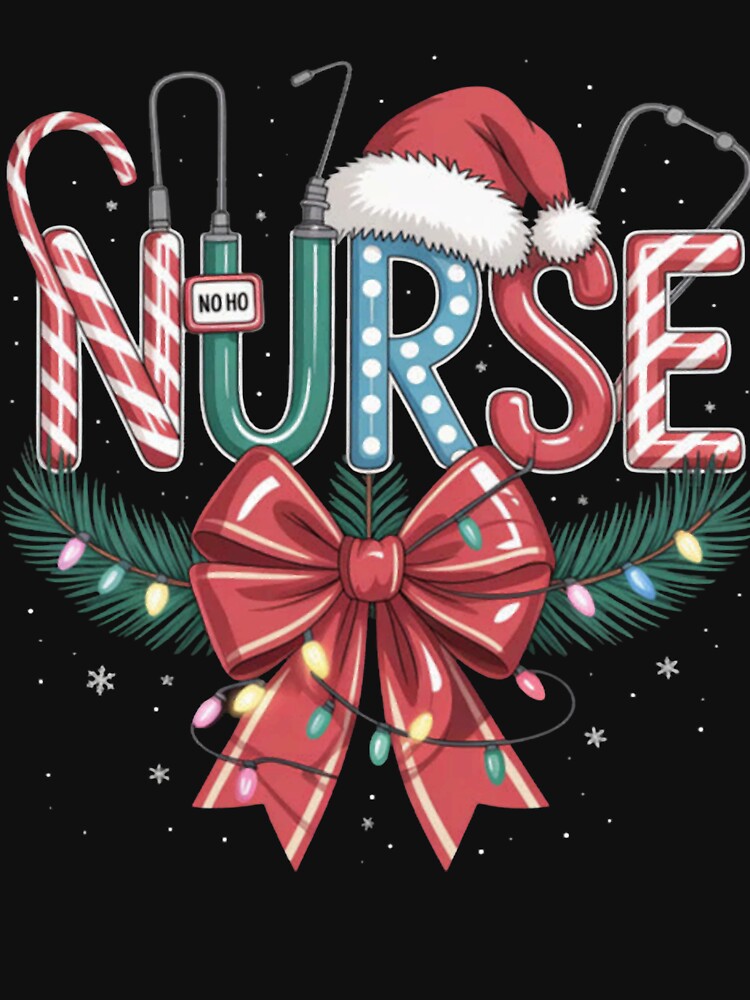 Nurse Coquette Bow Christmas Stethoscope by Ikwalima