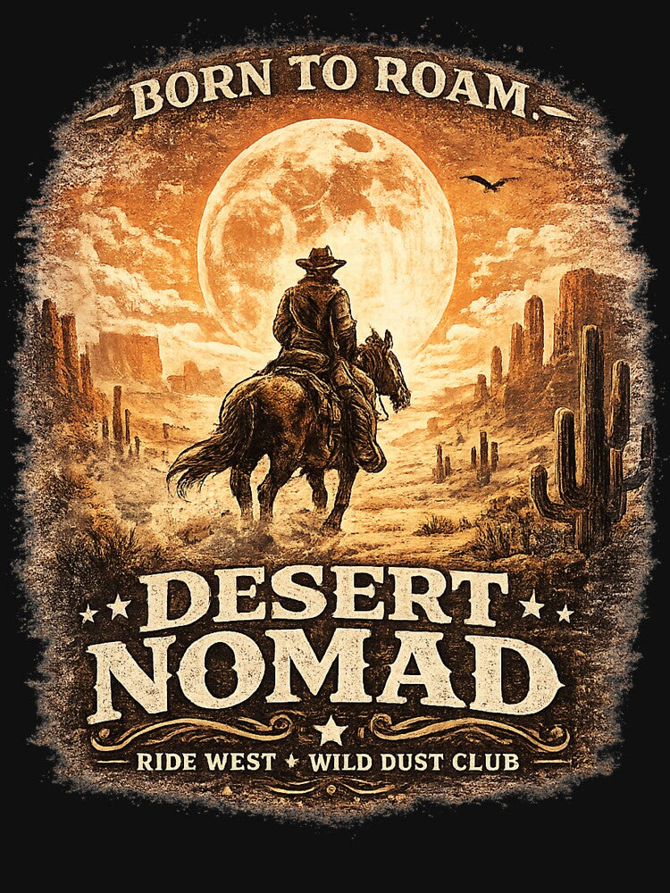Desert Nomad Vintage Western Graphic | Cowboy Americana Aesthetic by Anyshca