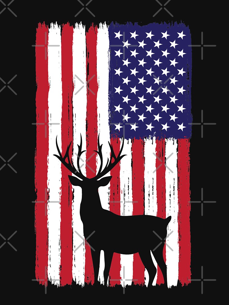Deer Hunting American Flag by ACHRAF877
