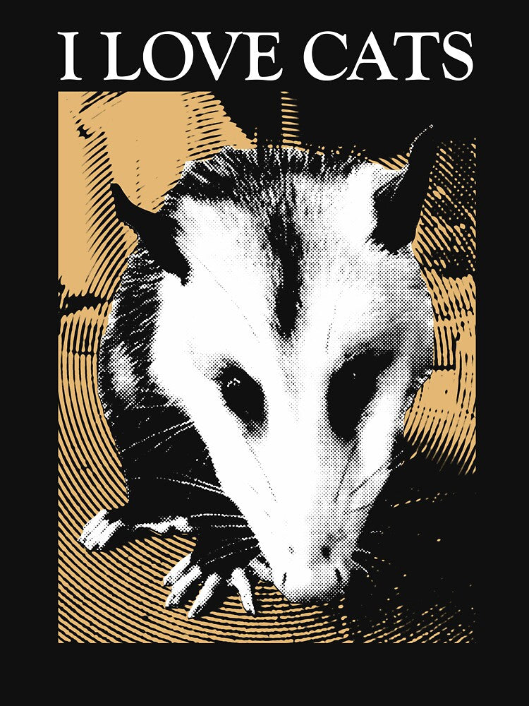 I Love Cats Opossum Vintage by VintageMedatsu