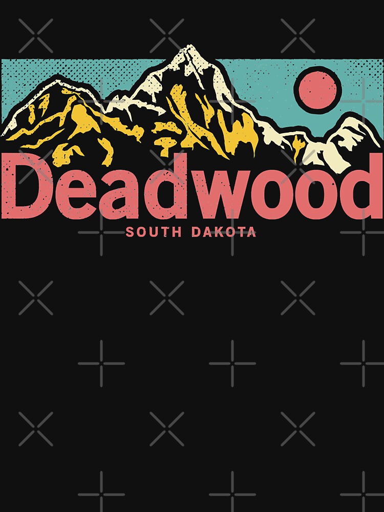 RetroDeadwood South Dakota - Outdoor Mountain Graphic Apparel Christmas by LeathaKessler