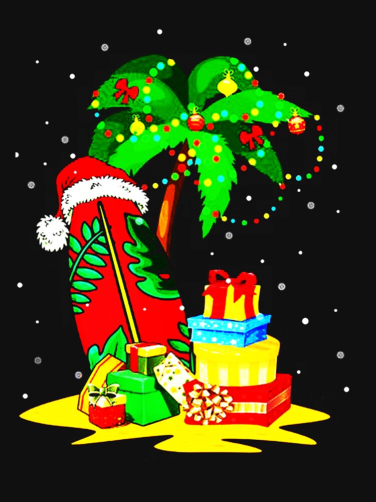 Tropical Christmas Palm Tree Xmas Coconut Lights by mosescdr5