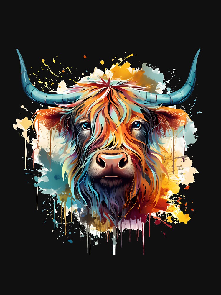 Highland Cow - Painting Style by anass002
