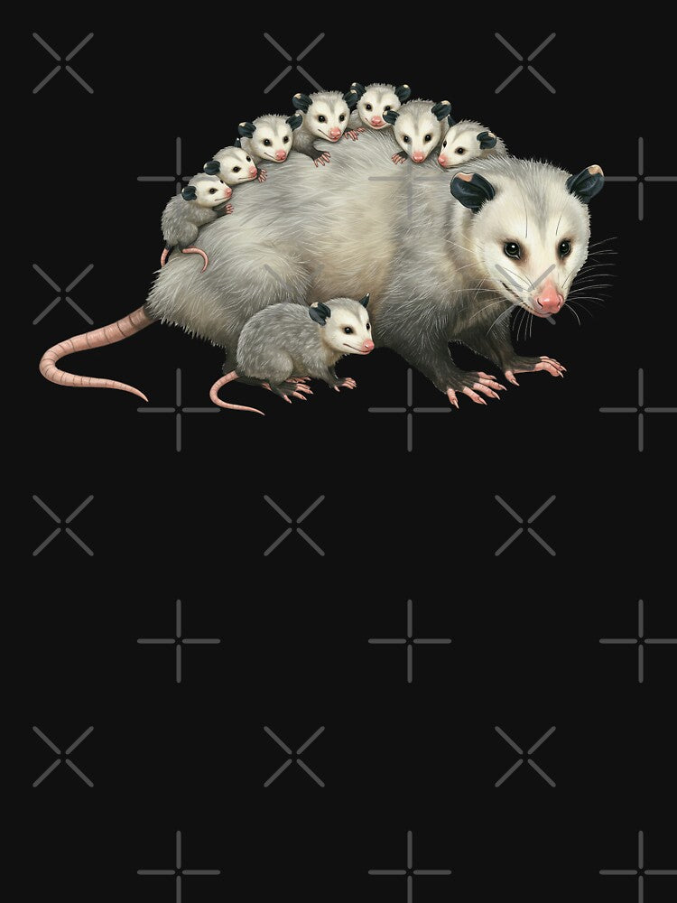 Cute opossum family | Babies opossums by TeeARTHY